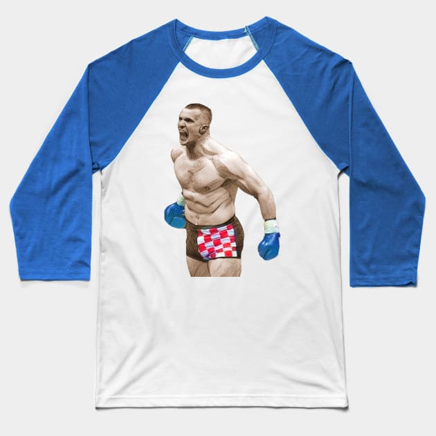 Crocop Raging Baseball T-Shirt by FightIsRight